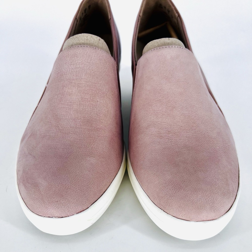 Naturalizer Platform Loafers Womens Rose Leather Slip On Wedge Shoes 10 Wide - Picture 6 of 11